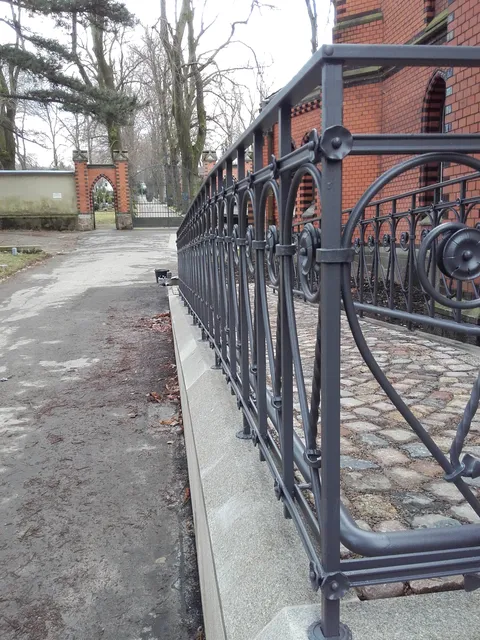 Detail Neuanfertigung Geländer Rollstuhleingang Kirche Hartmannsdorf